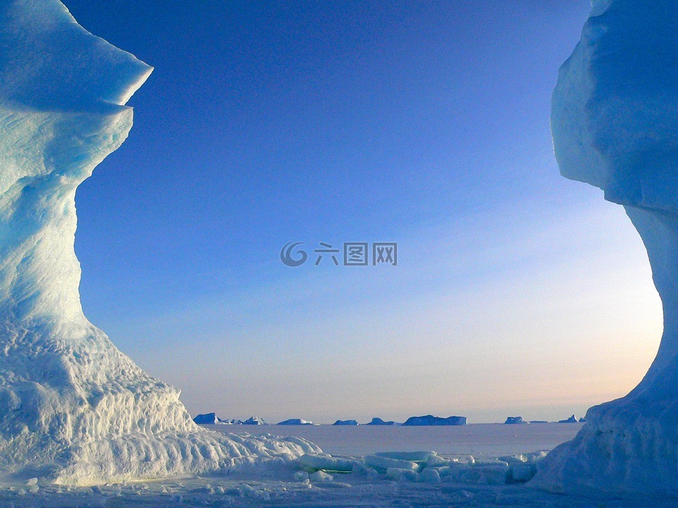 冰山,冰,南极洲