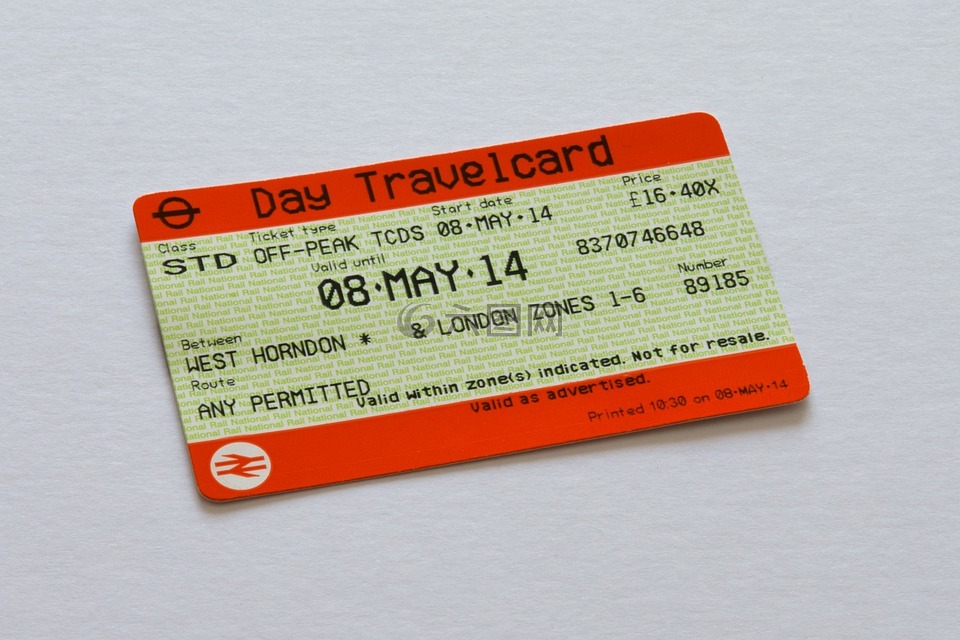 旅行卡,机票,伦敦