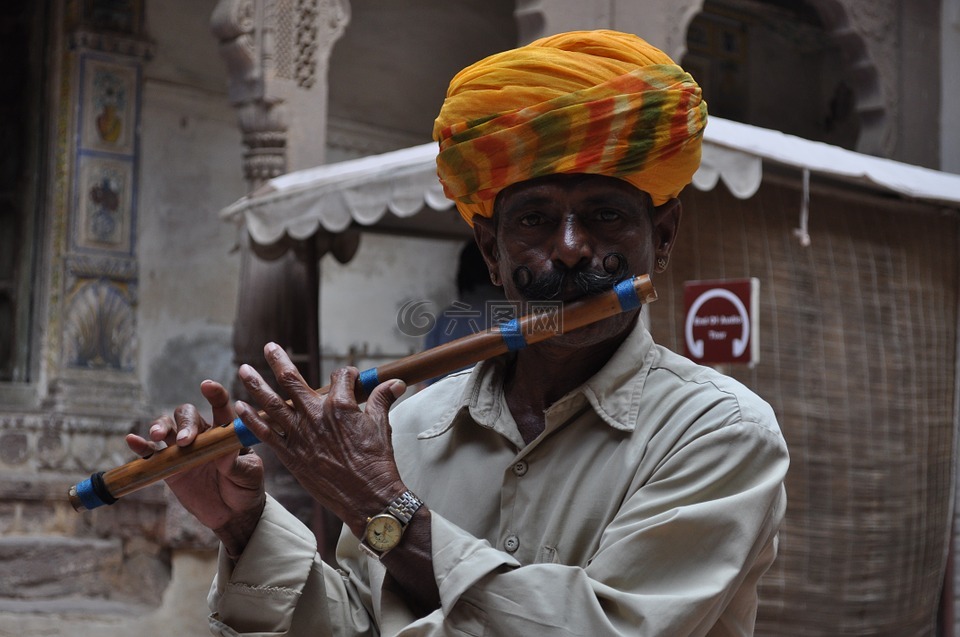 耍蛇人,印度,长笛