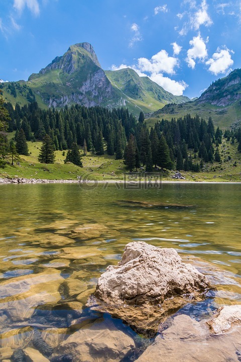 gantrischseeli,bergsee,山