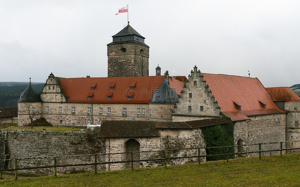 堡垒,城堡,罗森伯格