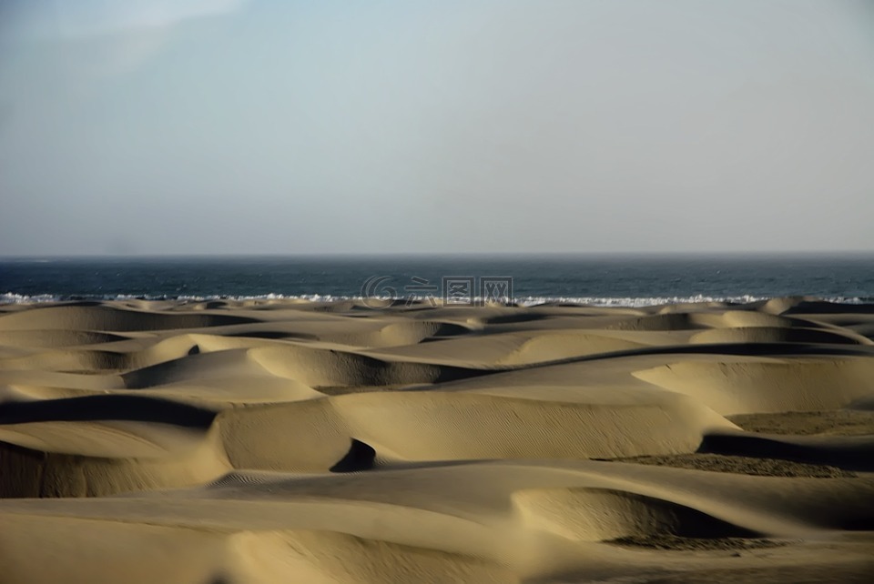 沙,沙丘,沙漠