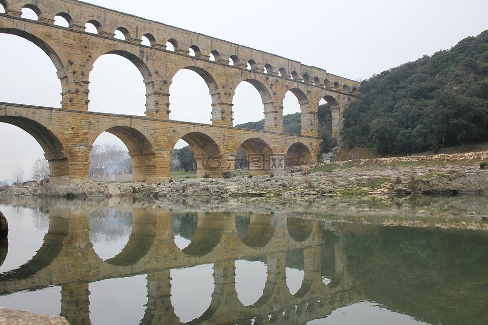 pont du gard,渡槽,高架桥