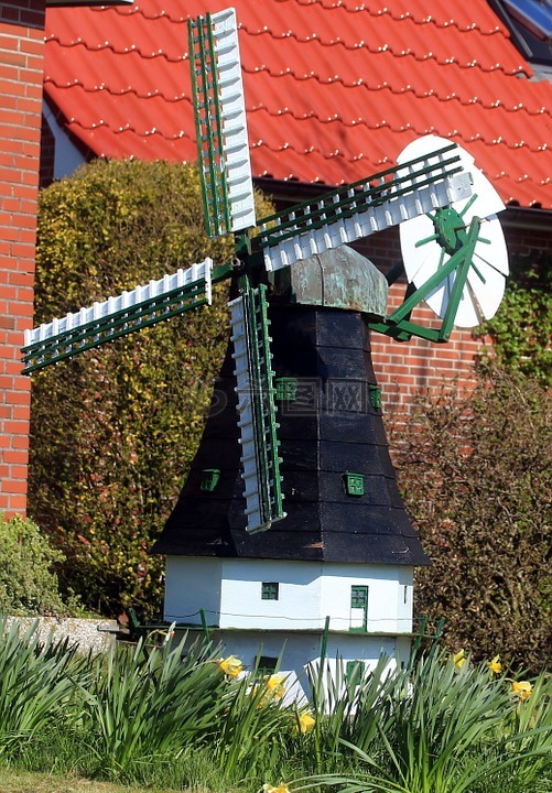 风车,磨,荷兰风车