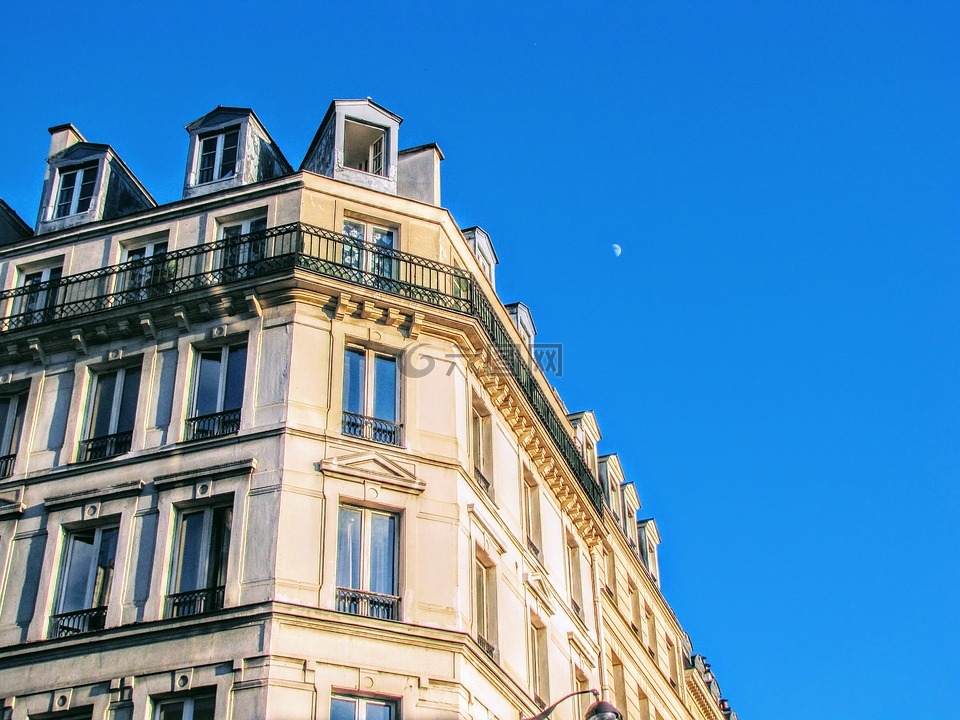 巴黎,公寓,门面