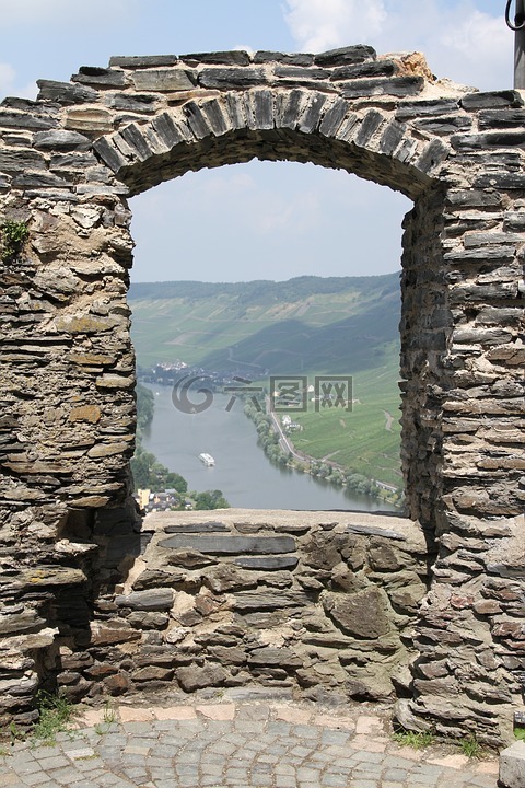 bernkastel,摩泽尔河,城堡