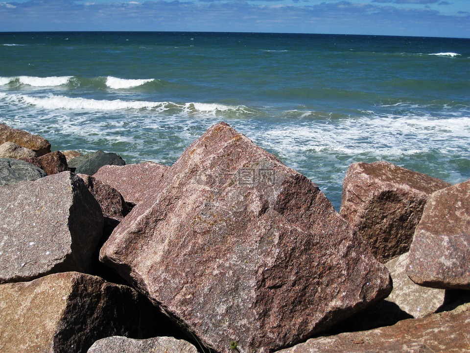北海,丹麦,大石头