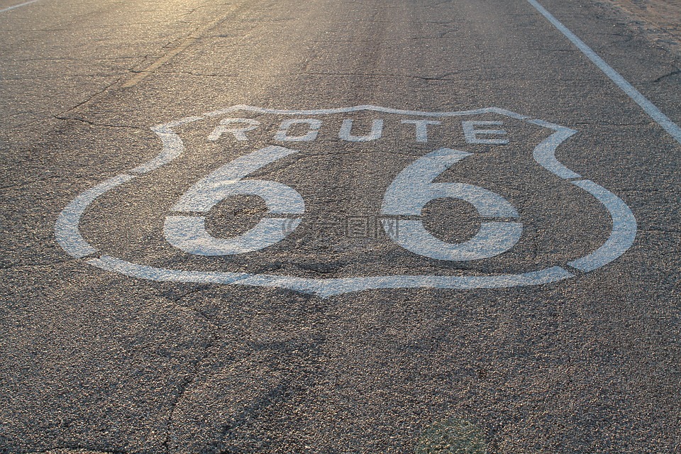 66 号公路,公路,沙漠