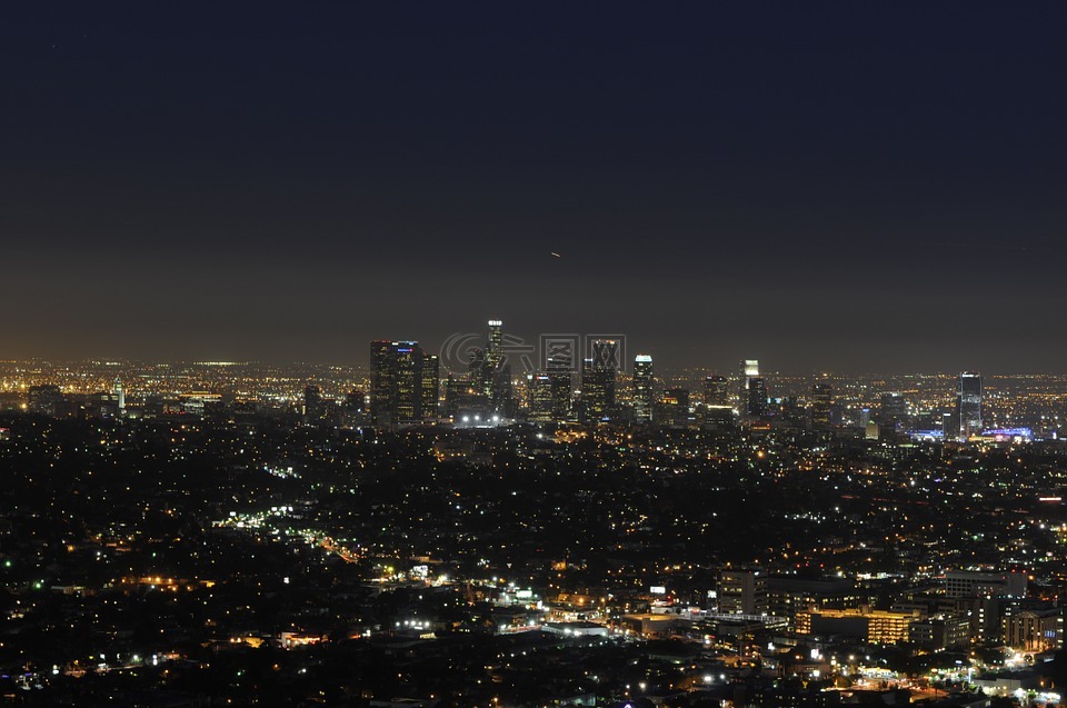 城市,洛杉矶,夜曲