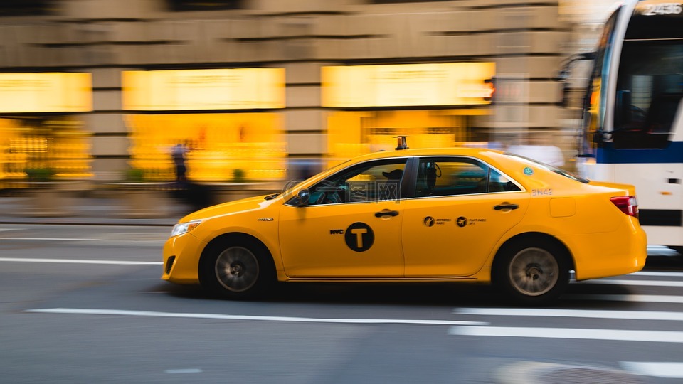 出租车,纽约,黄色出租车