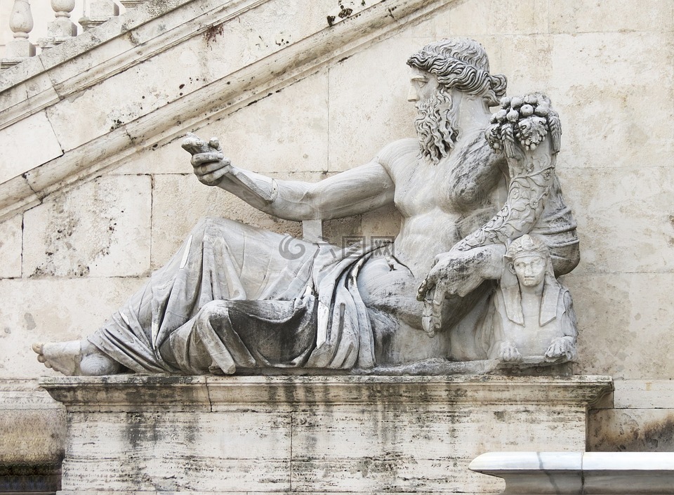 尼罗河,雕像,罗马