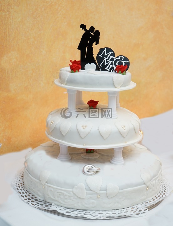 蛋糕,婚礼,装饰