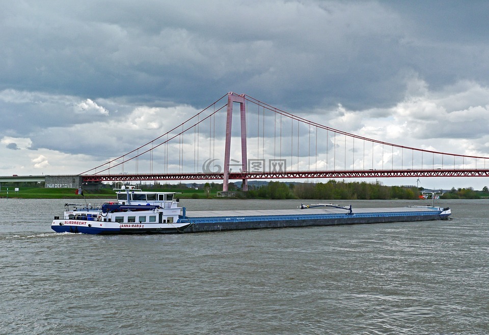 niederrhein,航运,吊桥