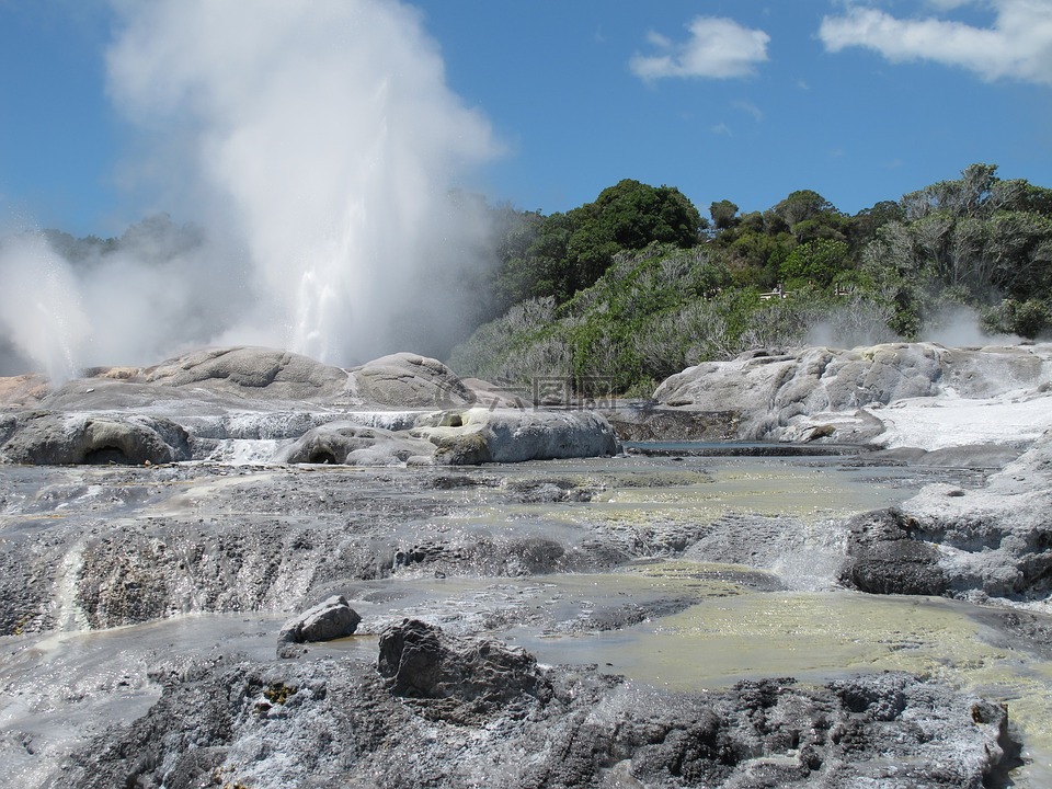 地熱,噴泉,紐西蘭