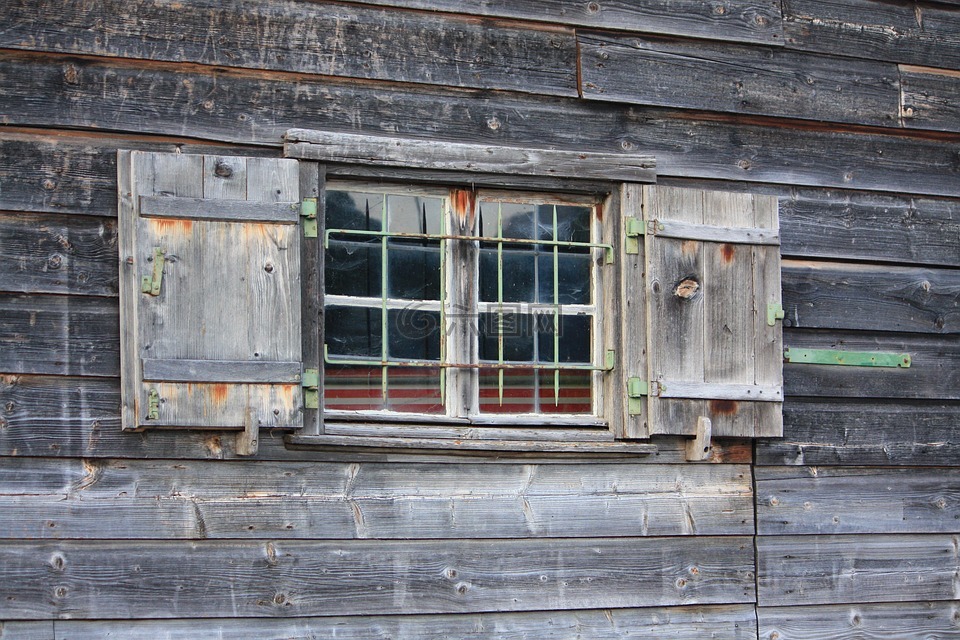 特格尔恩,湖tegern,旧的窗口
