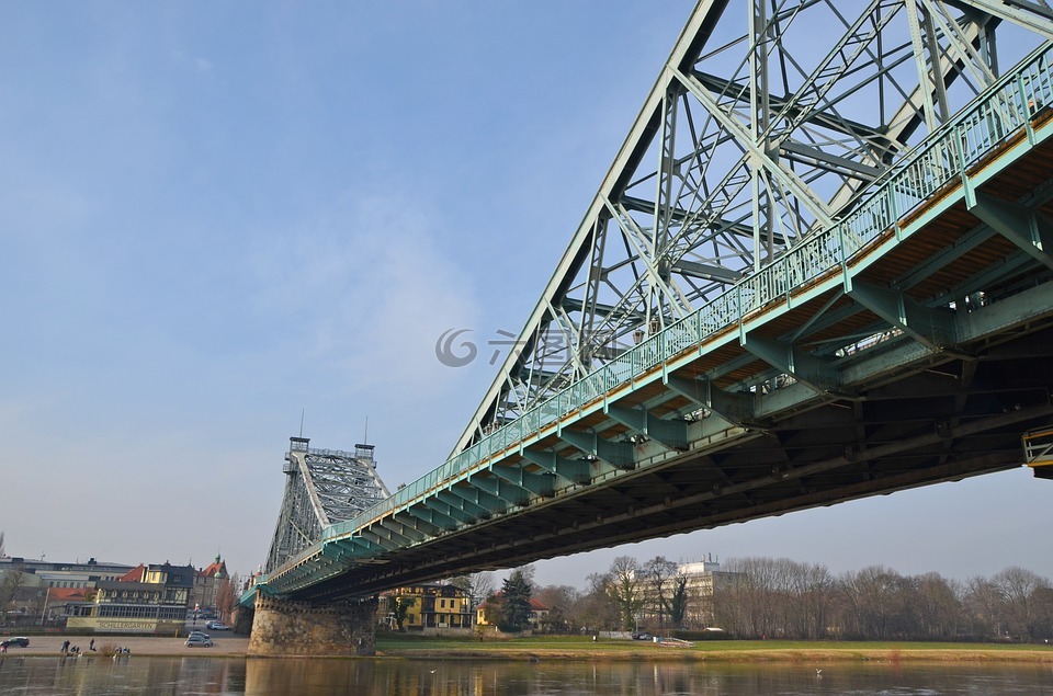 德累斯顿,蓝色奇迹,钢桥