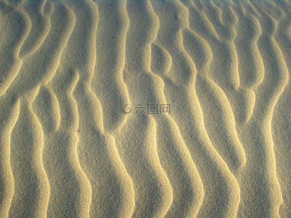 沙,涟漪,纹理