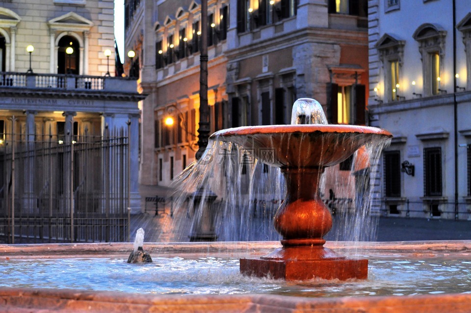 罗马,丰塔纳,水