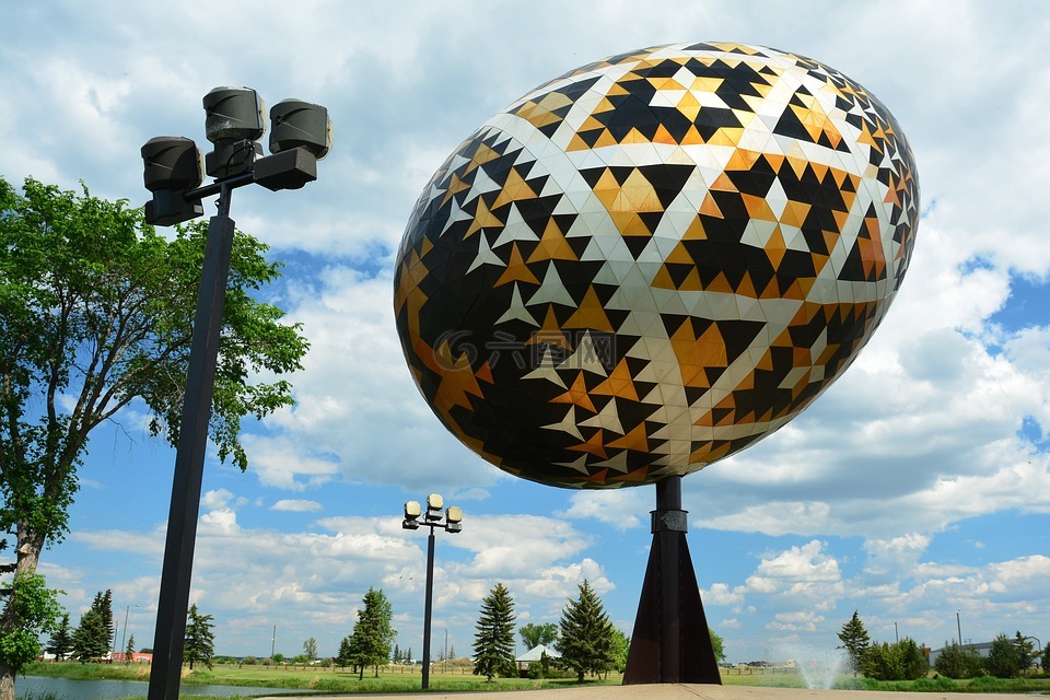 世界上最大的鸡蛋pysanka,复活节彩蛋,vegreville