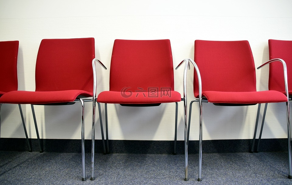 椅子,红色,红色的椅子