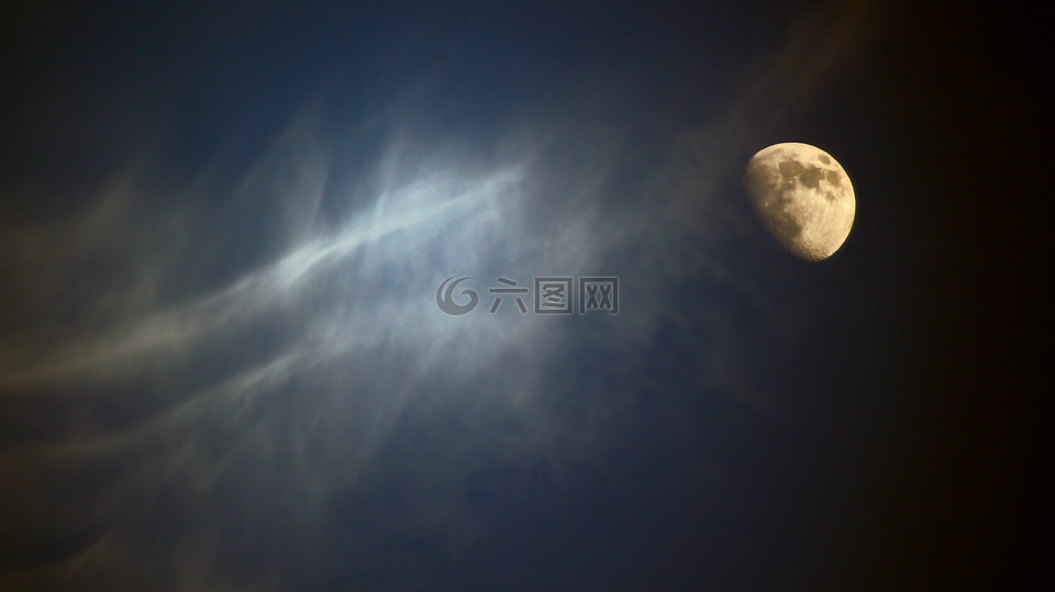 月亮,天空,夜