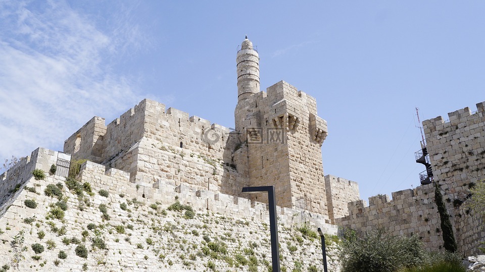 耶路撒冷,以色列,堡垒