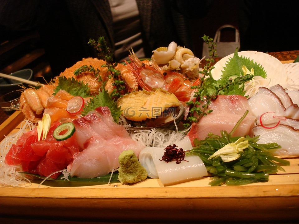 生鱼片,日本,鱼