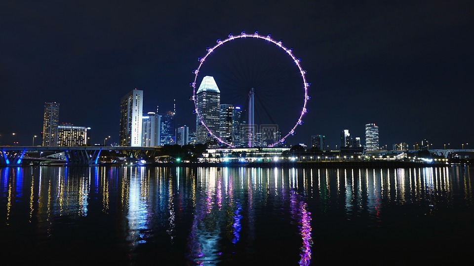 新加坡,摩天轮,大轮子