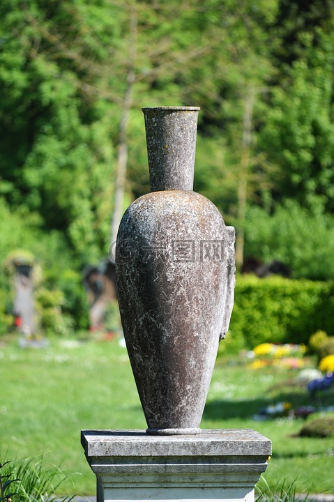 花瓶,雕塑,公园