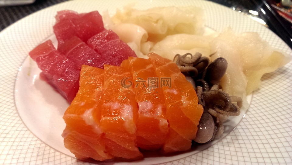 生魚片,日本料理,魚
