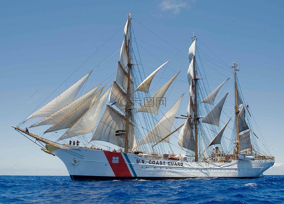 帆船,海岸警卫队,美国
