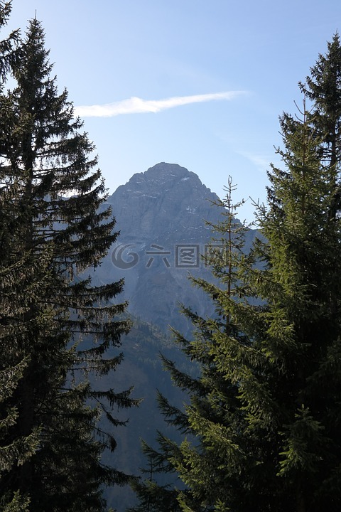 大白羊座石头,山,高山