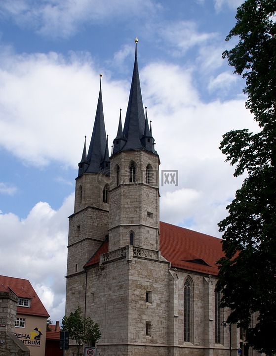 教堂尖顶,米卢斯,德国图林根