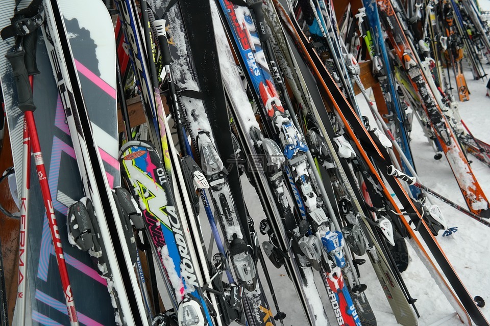 滑雪,滑雪设备,滑雪杖