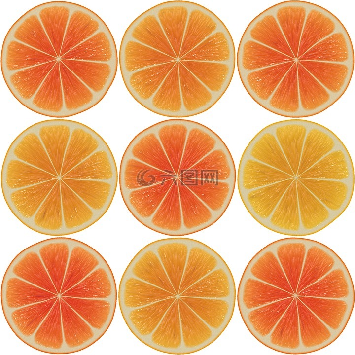 橙色,光盘,橙片