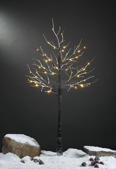 led灯,雪树,植皮雪树