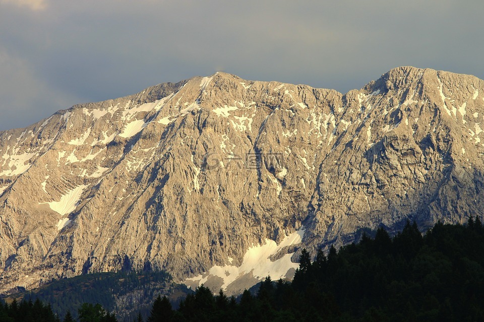 wetterstein 山,高山,德国