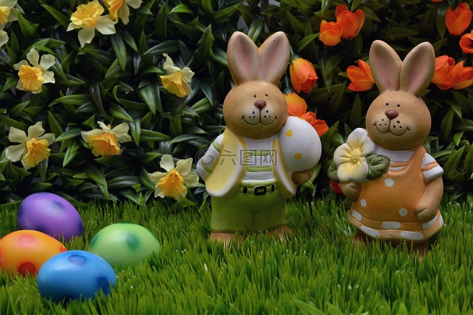 复活节兔子,兔,复活节