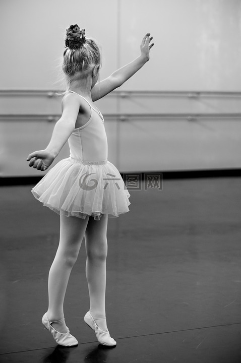 年轻,女孩,芭蕾舞女演员