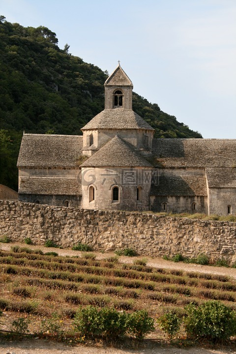 修道院教堂,阿比,sénanque