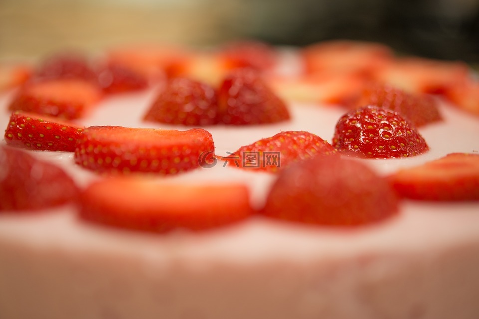 草莓,馅饼,甜
