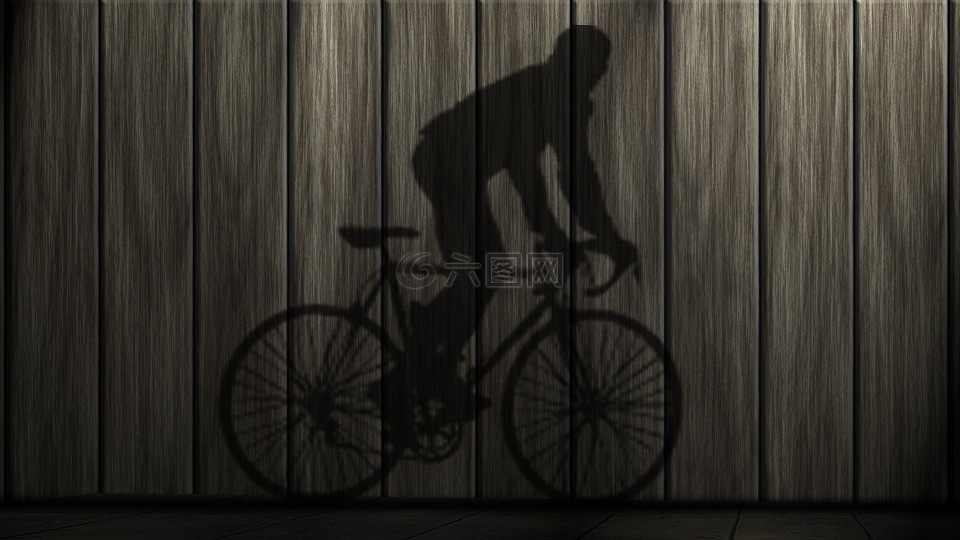 自行车,影子,体育