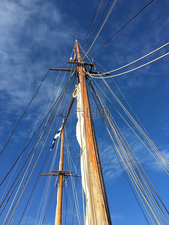 芬兰,赫尔辛基,船桅杆