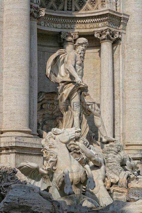 意大利,罗马,特雷维喷泉