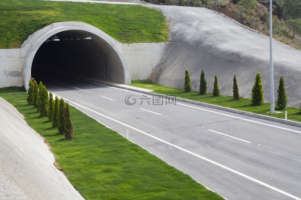 隧道,高速公路,路