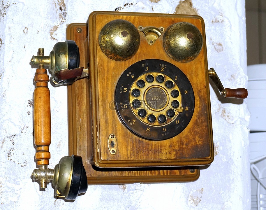 电话,老,通信