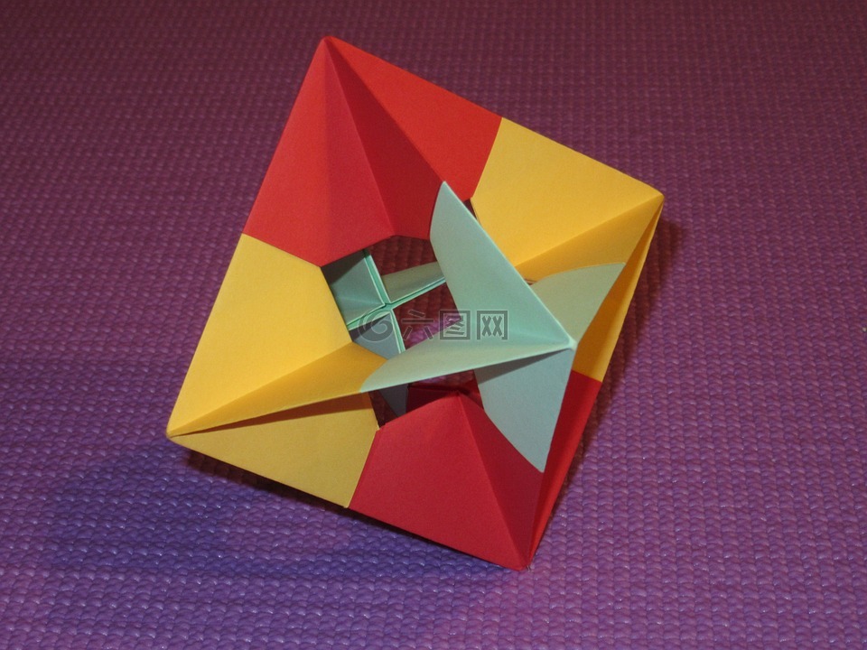 八面体,柏拉图式固体,折纸