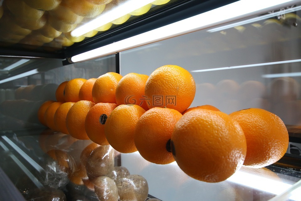 橙色,内置,水果
