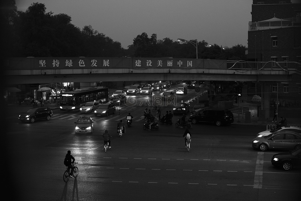 北京,街道,和谐社会