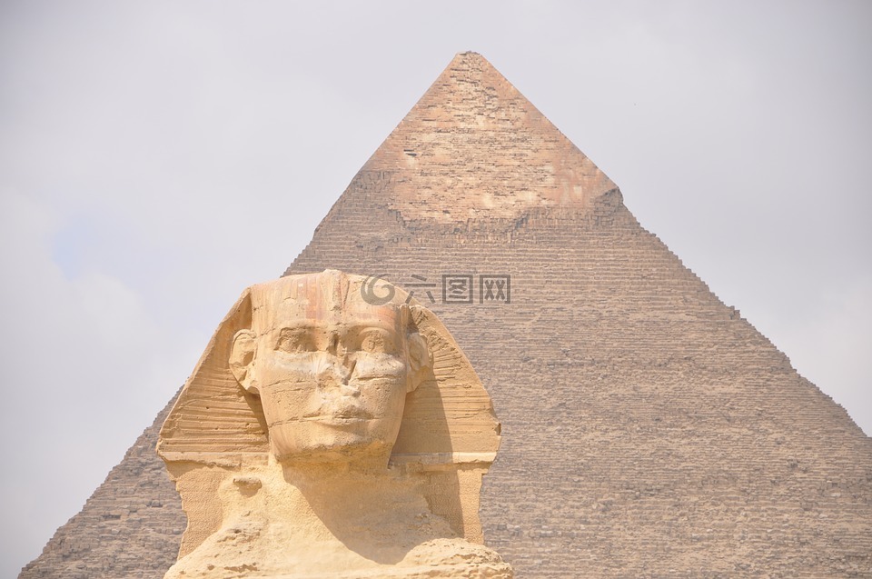 埃及,人头狮身,金字塔